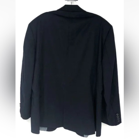 [Hugo Boss] Designer Black Suit Jacket with Lapel Super 100 - Men's Size 42R - Picture 5 of 16
